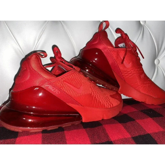 Nike Air Max 270 University Triple Red Men's Size 10 BRAND NEW - Picture 8 of 12
